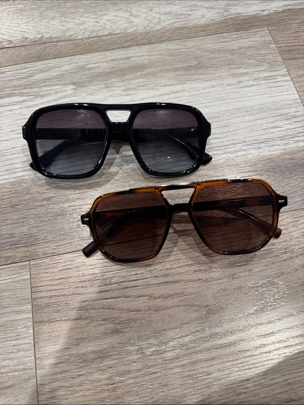 Sojos Brown & Black Aviator Sunglasses